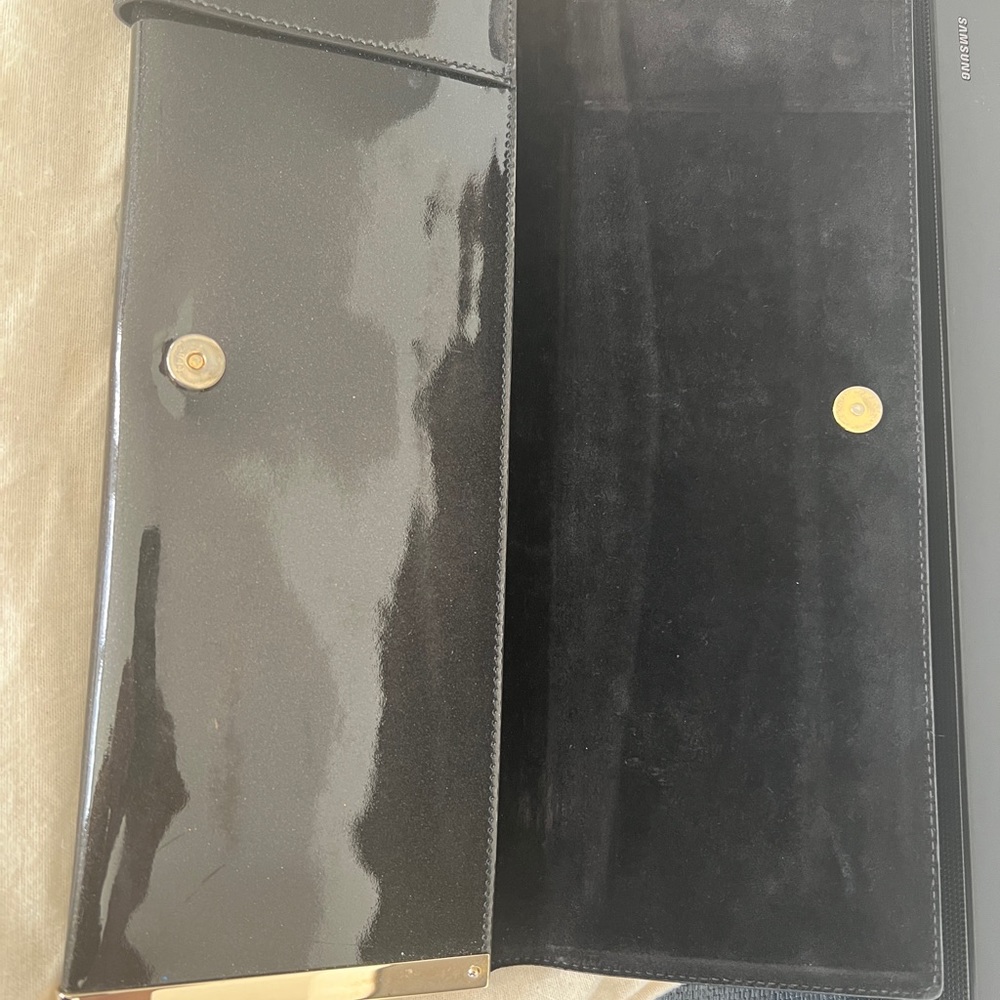 Gucci Black Clutch with Gold Buckle - Picture 5 of 10